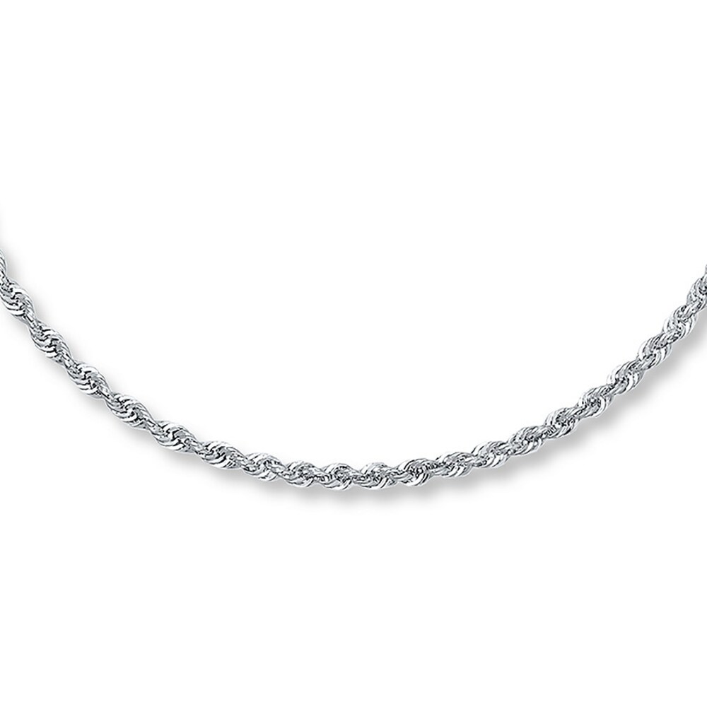 Rope Necklace 14K White Gold 20 Length IzTcCAkh Rope Necklace 14K White Gold 20 Length IzTcCAkh