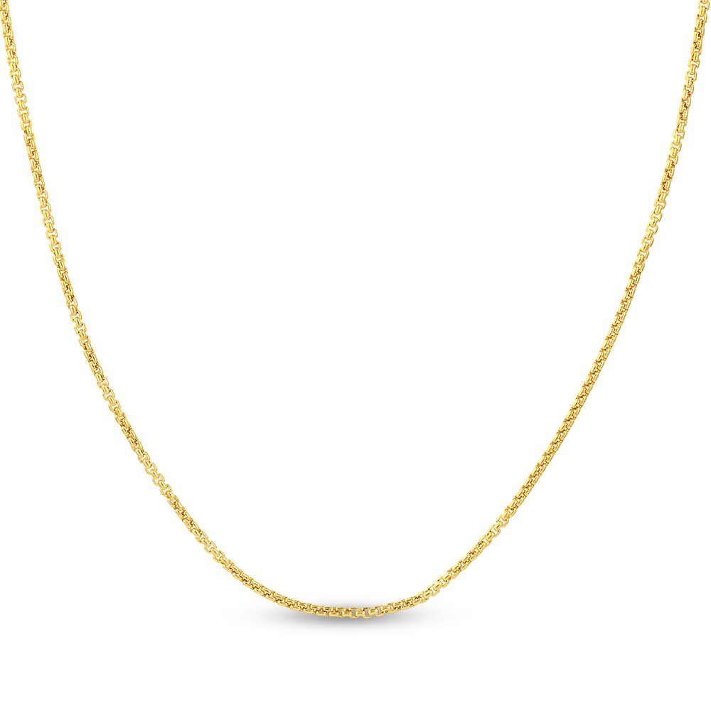 Hollow Round Box Chain Necklace 14K Yellow Gold 20" Jd3YEQtA Hollow Round Box Chain Necklace 14K Yellow Gold 20" Jd3YEQtA