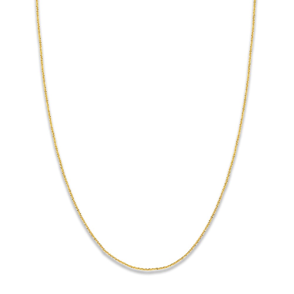 Adjustable 22" Sparkling Chain 14K Yellow Gold Appx. 1.15mm K5OgD6Ov Adjustable 22" Sparkling Chain 14K Yellow Gold Appx. 1.15mm K5OgD6Ov