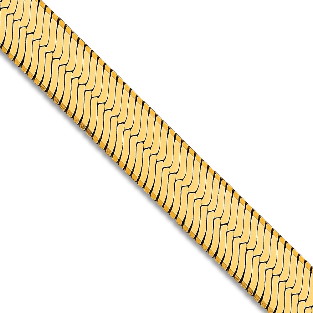 Herringbone Chain Necklace 14K Yellow Gold 20\" 6.5mm K6mj0vrY Herringbone Chain Necklace 14K Yellow Gold 20\" 6.5mm K6mj0vrY