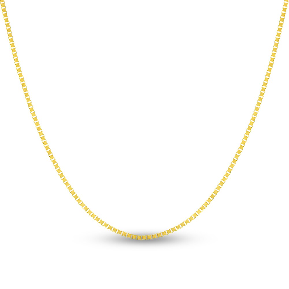 Box Chain Necklace 14K Yellow Gold 18" KMD3sFzy Box Chain Necklace 14K Yellow Gold 18" KMD3sFzy