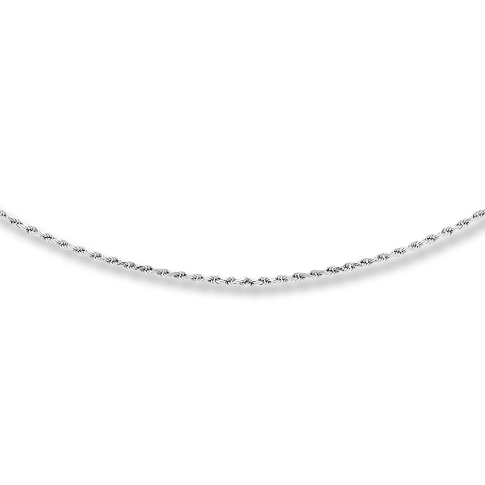 Rope Chain 10K White Gold 16"-24" Length KparGML7 Rope Chain 10K White Gold 16"-24" Length KparGML7