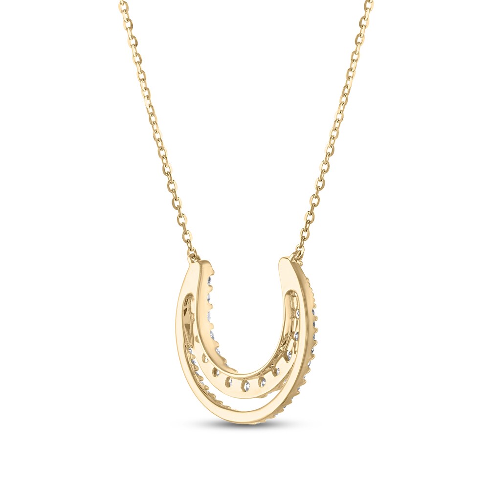 Diamond Necklace 1/2 ct tw Round 10K Yellow Gold L7L4DT1w Diamond Necklace 1/2 ct tw Round 10K Yellow Gold L7L4DT1w