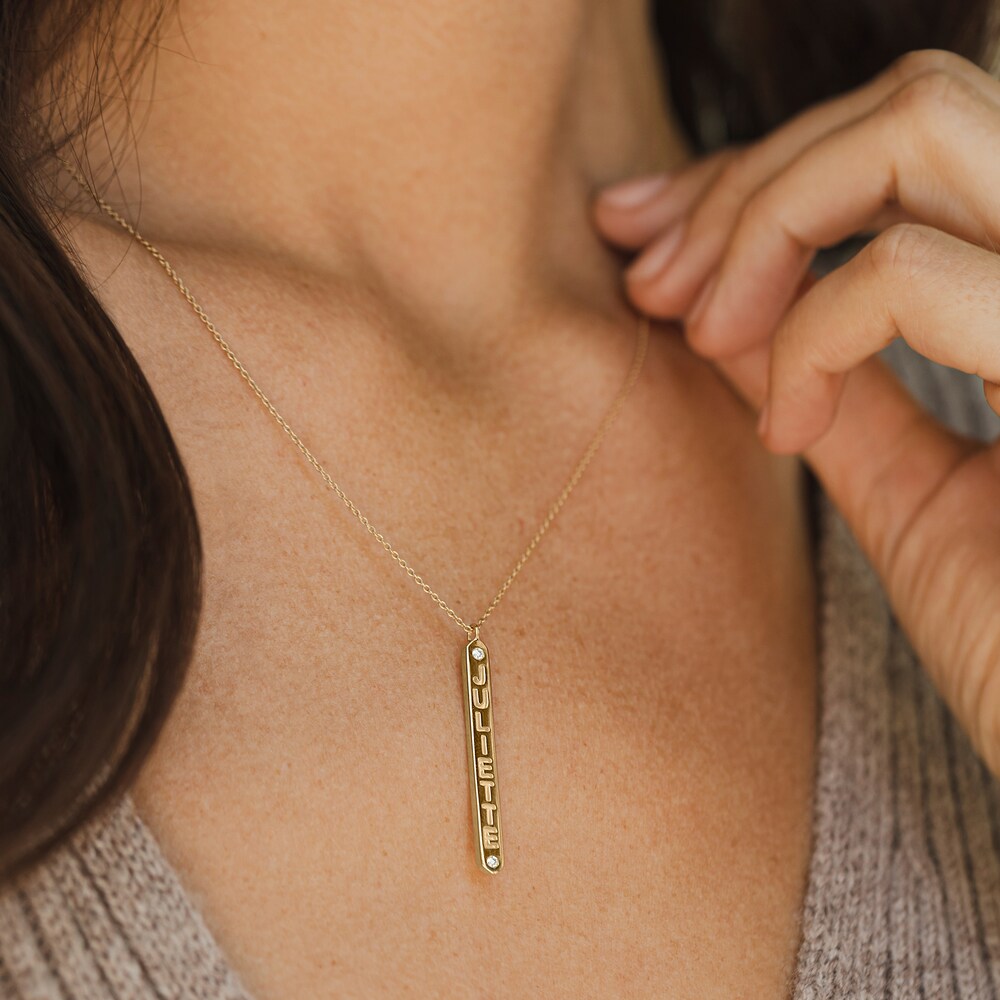 Juliette Maison Diamond Engravable Pendant Necklace Diamond Accents 10K White Gold LZ3pEsNK Juliette Maison Diamond Engravable Pendant Necklace Diamond Accents 10K White Gold LZ3pEsNK