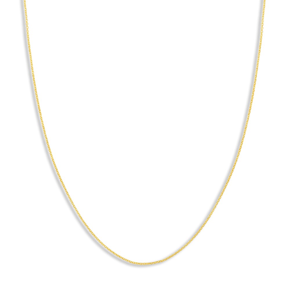 Diamond-Cut Cable Chain Necklace 14K Yellow Gold 16" MXBVkUYw Diamond-Cut Cable Chain Necklace 14K Yellow Gold 16" MXBVkUYw