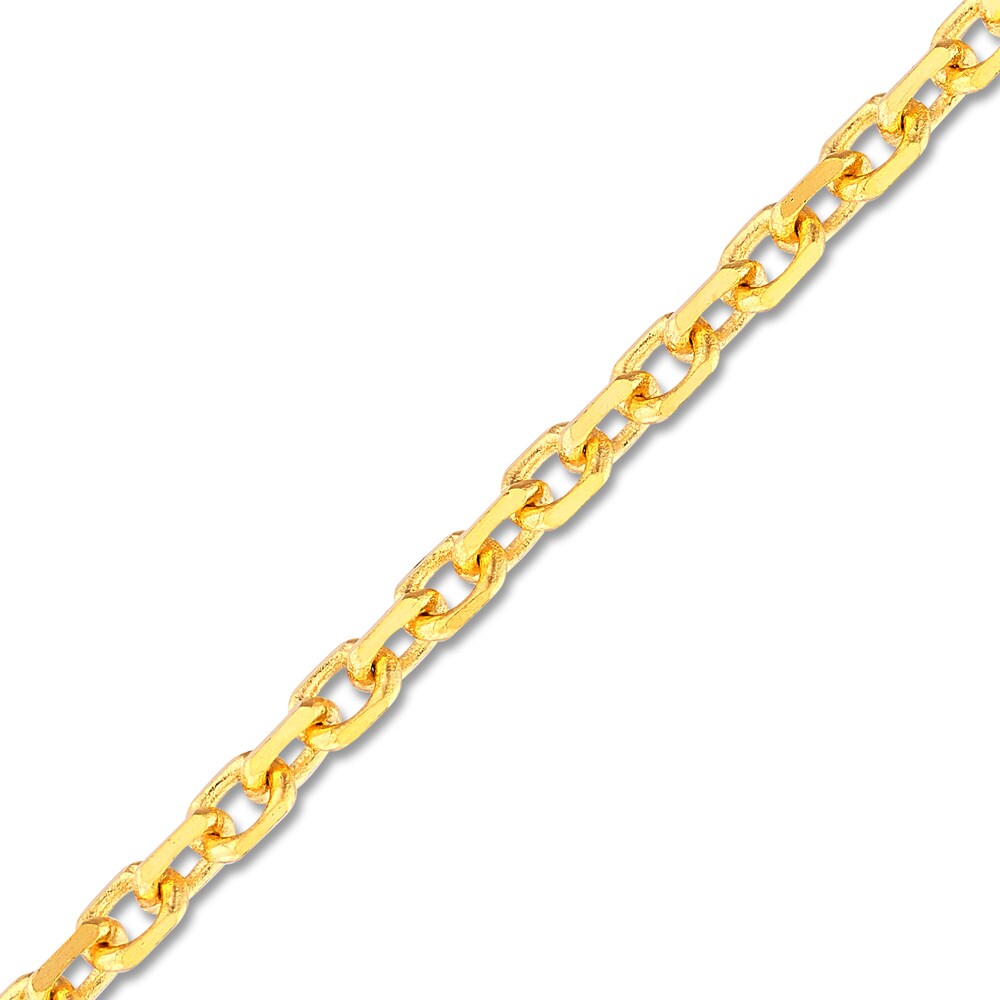 Diamond-Cut Cable Chain Necklace 14K Yellow Gold 16\" MXBVkUYw Diamond-Cut Cable Chain Necklace 14K Yellow Gold 16\" MXBVkUYw