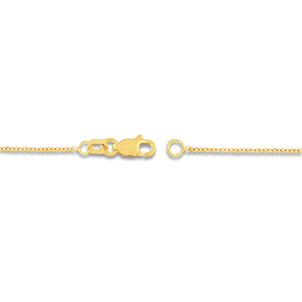 Diamond-Cut Cable Chain Necklace 14K Yellow Gold 16\" MXBVkUYw Diamond-Cut Cable Chain Necklace 14K Yellow Gold 16\" MXBVkUYw