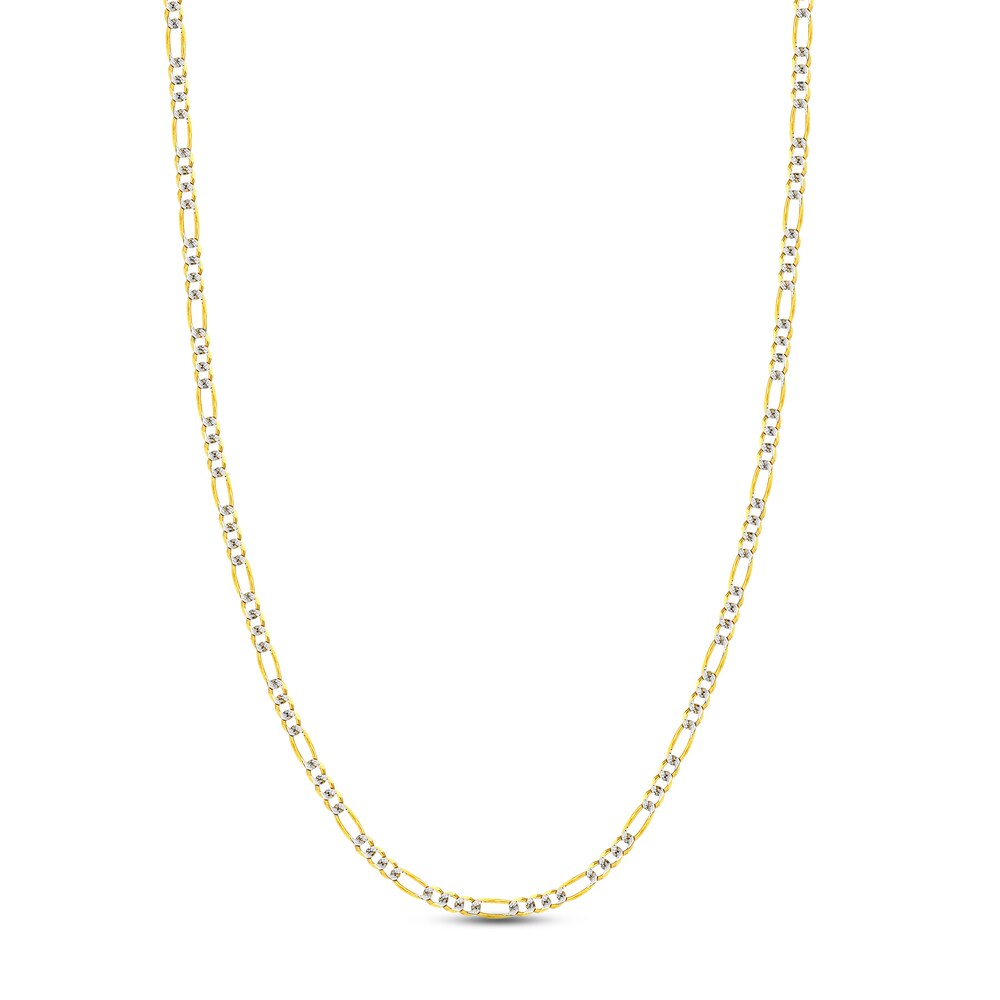 Figaro Chain Necklace 14K Two-Tone Gold 18" Mvfe6c5E Figaro Chain Necklace 14K Two-Tone Gold 18" Mvfe6c5E