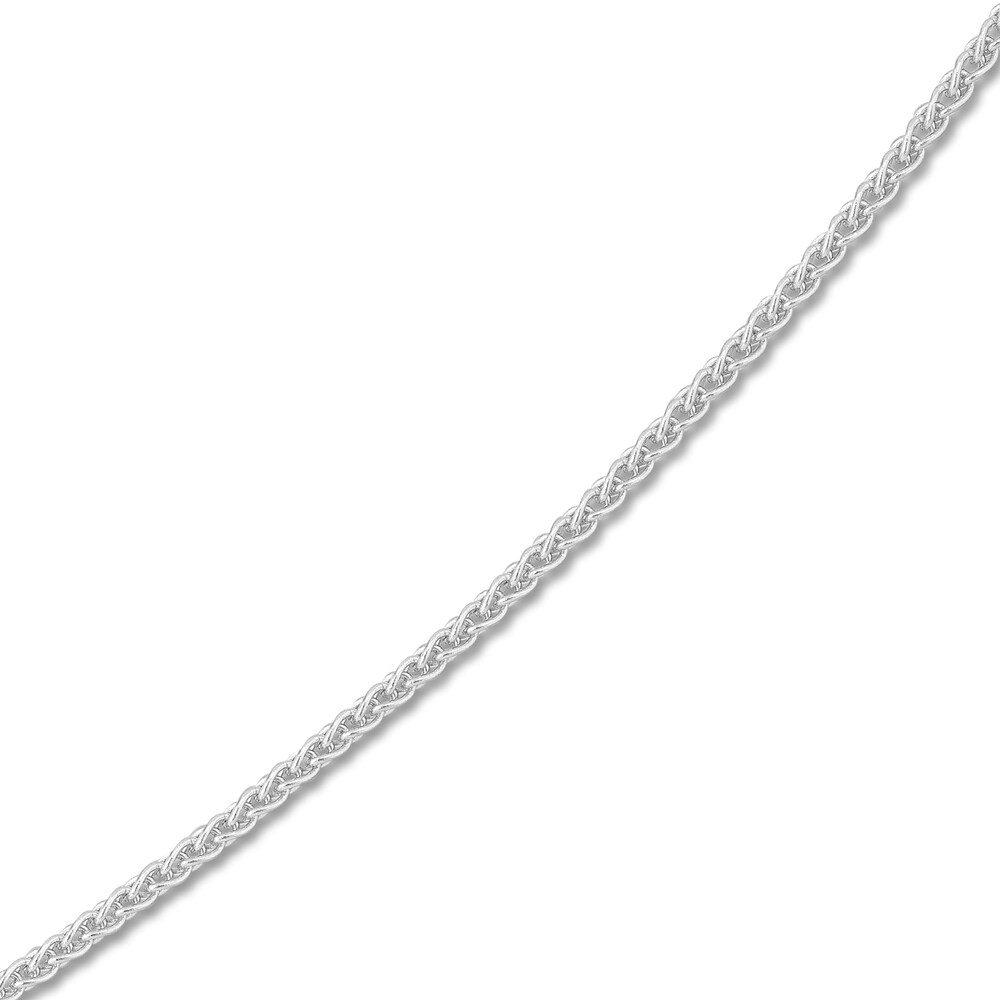 Round Wheat Chain Necklace 14K White Gold 24\" NBRfmbOr Round Wheat Chain Necklace 14K White Gold 24\" NBRfmbOr