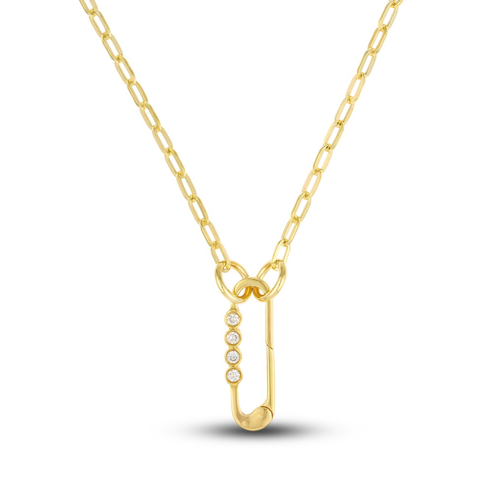 Paperclip Necklace 14K Yellow Gold 20\" NlfiIKiS Paperclip Necklace 14K Yellow Gold 20\" NlfiIKiS