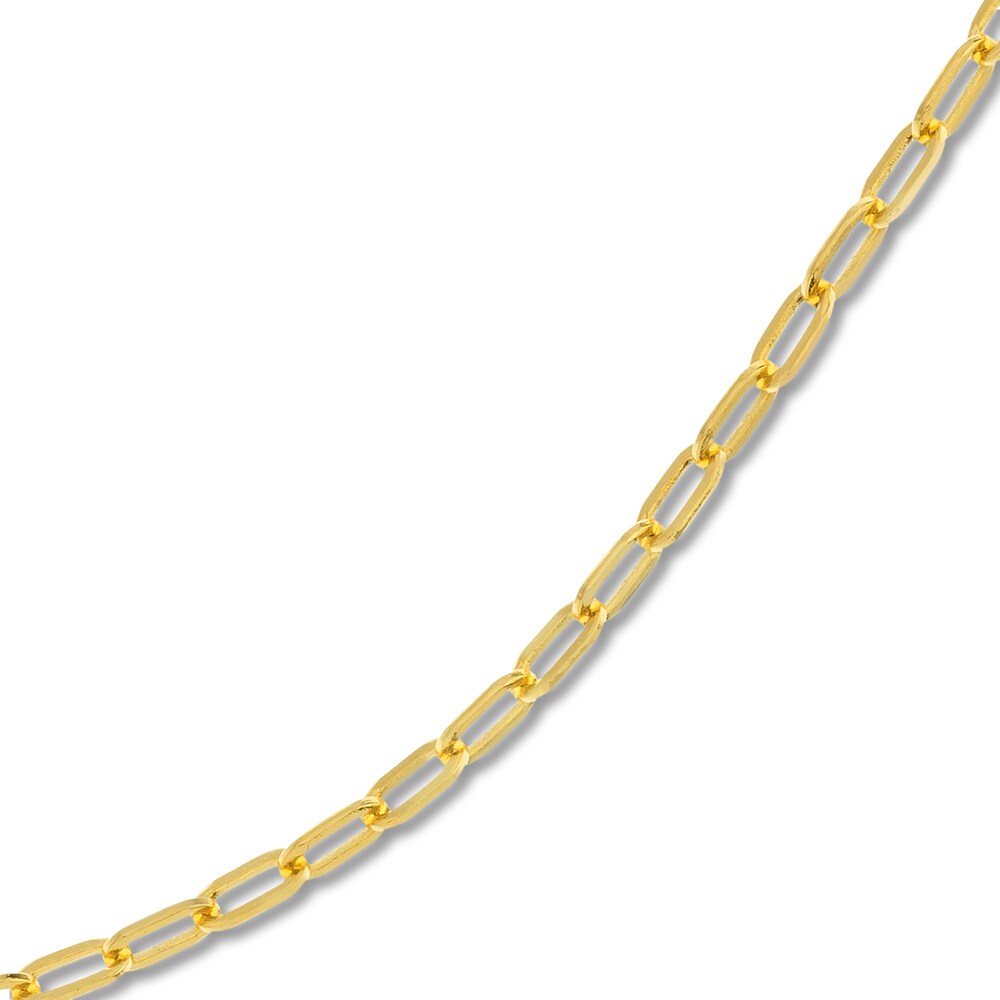 Paperclip Necklace 14K Yellow Gold 20\" NlfiIKiS Paperclip Necklace 14K Yellow Gold 20\" NlfiIKiS