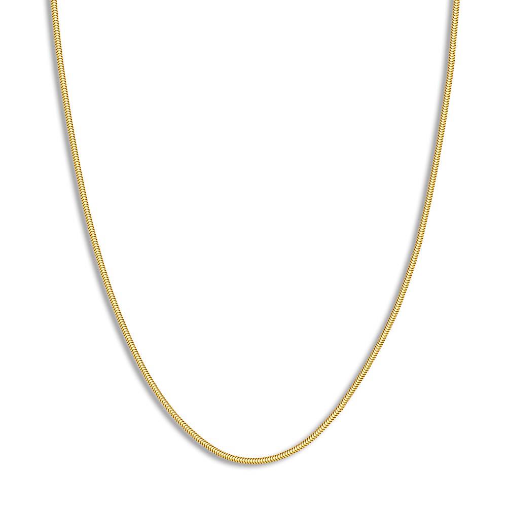 Snake Chain Necklace 14K Yellow Gold 18" Nsd30LPL Snake Chain Necklace 14K Yellow Gold 18" Nsd30LPL