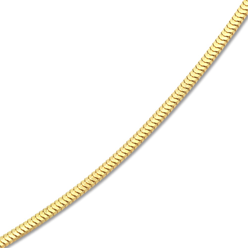 Snake Chain Necklace 14K Yellow Gold 18\" Nsd30LPL Snake Chain Necklace 14K Yellow Gold 18\" Nsd30LPL