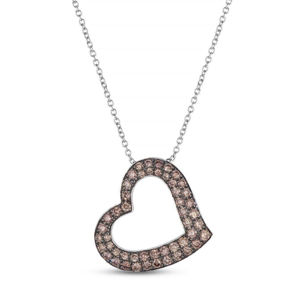 Le Vian Chocolate Diamond Heart Necklace 3/4 ct tw 14K Vanilla Gold ODoiJOQ5 Le Vian Chocolate Diamond Heart Necklace 3/4 ct tw 14K Vanilla Gold ODoiJOQ5