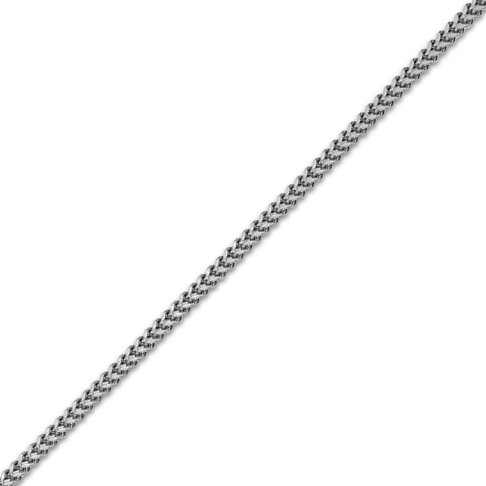 Franco Chain Necklace 14K White Gold OJvDXeKD