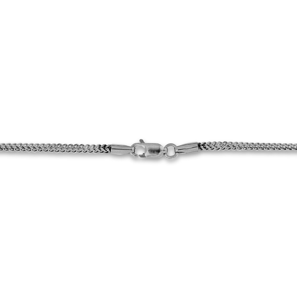 Franco Chain Necklace 14K White Gold OJvDXeKD