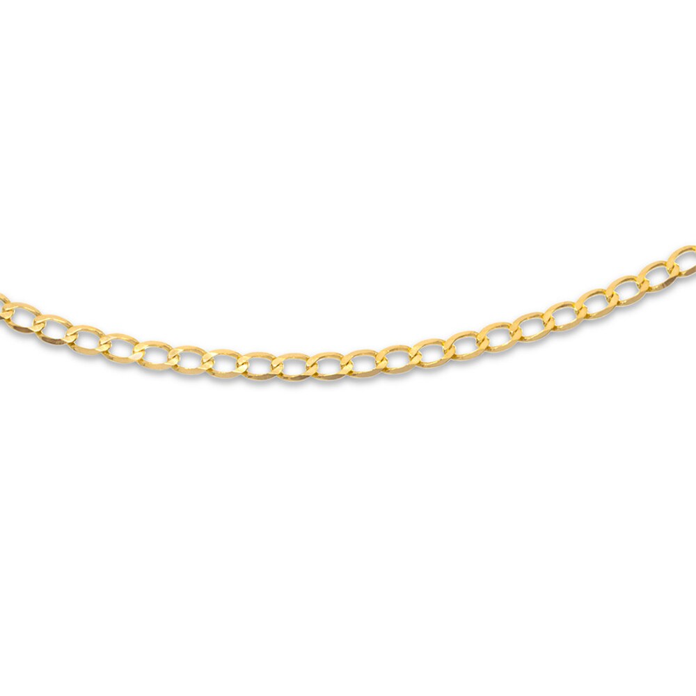Curb Chain Necklace 10K Yellow Gold 20\" Length Olbl7oZQ Curb Chain Necklace 10K Yellow Gold 20\" Length Olbl7oZQ