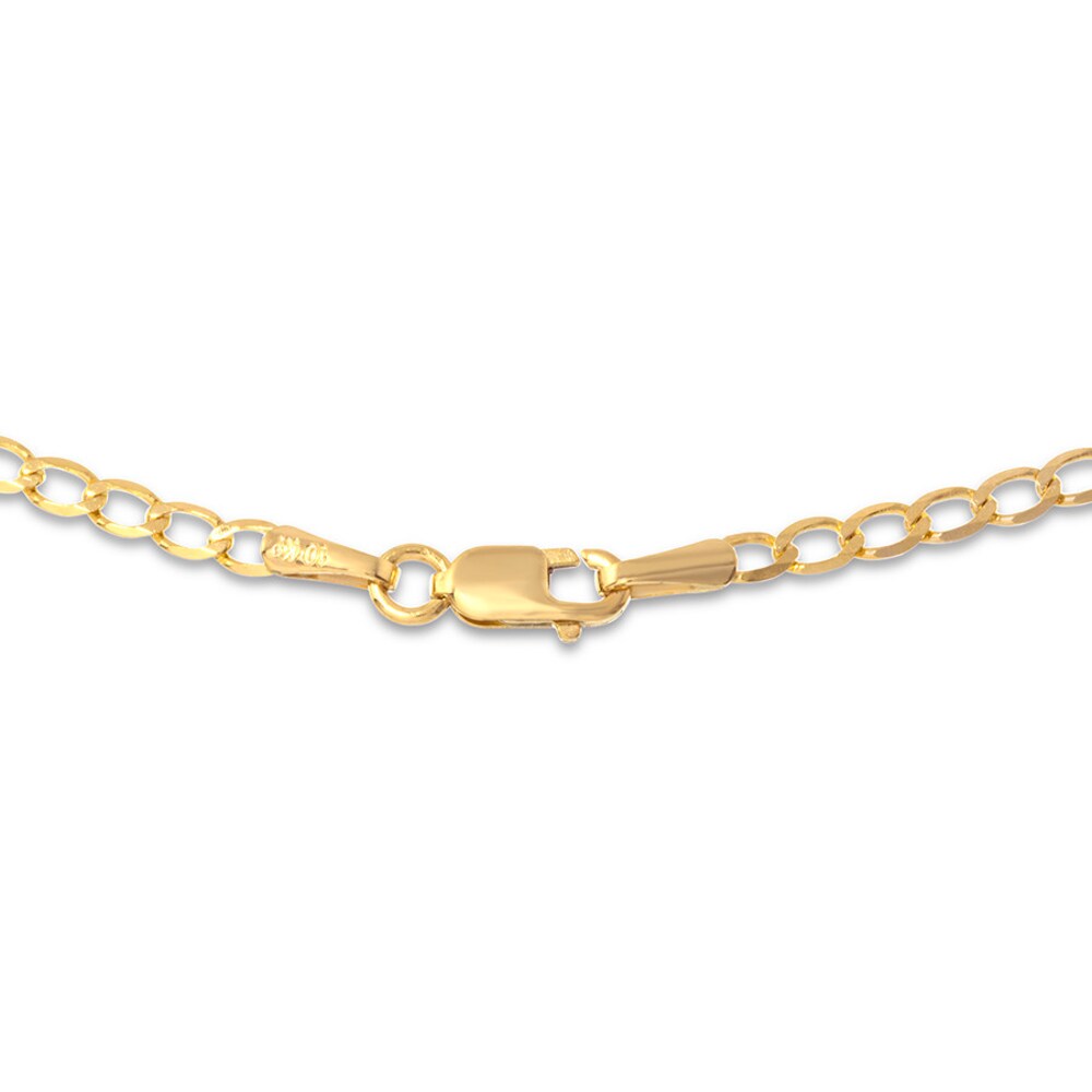 Curb Chain Necklace 10K Yellow Gold 20\" Length Olbl7oZQ Curb Chain Necklace 10K Yellow Gold 20\" Length Olbl7oZQ