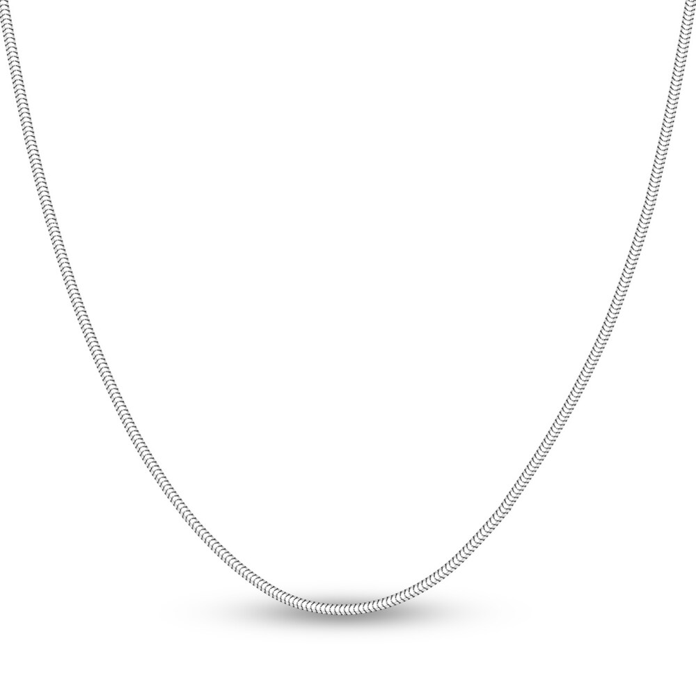 Snake Chain Necklace 14K White Gold 18" Ou97dUtd Snake Chain Necklace 14K White Gold 18" Ou97dUtd