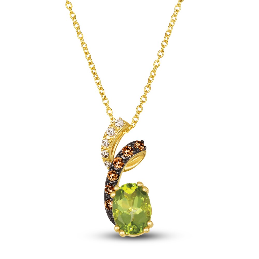 Le Vian Natural Peridot Pendant Necklace 1/6 ct tw Diamonds 14K Honey Gold P7w6rFQm Le Vian Natural Peridot Pendant Necklace 1/6 ct tw Diamonds 14K Honey Gold P7w6rFQm