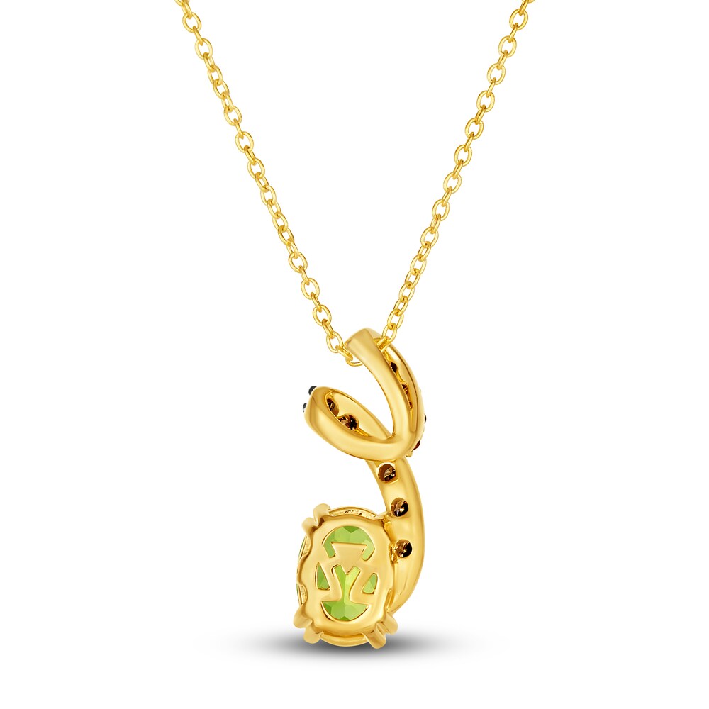 Le Vian Natural Peridot Pendant Necklace 1/6 ct tw Diamonds 14K Honey Gold P7w6rFQm Le Vian Natural Peridot Pendant Necklace 1/6 ct tw Diamonds 14K Honey Gold P7w6rFQm