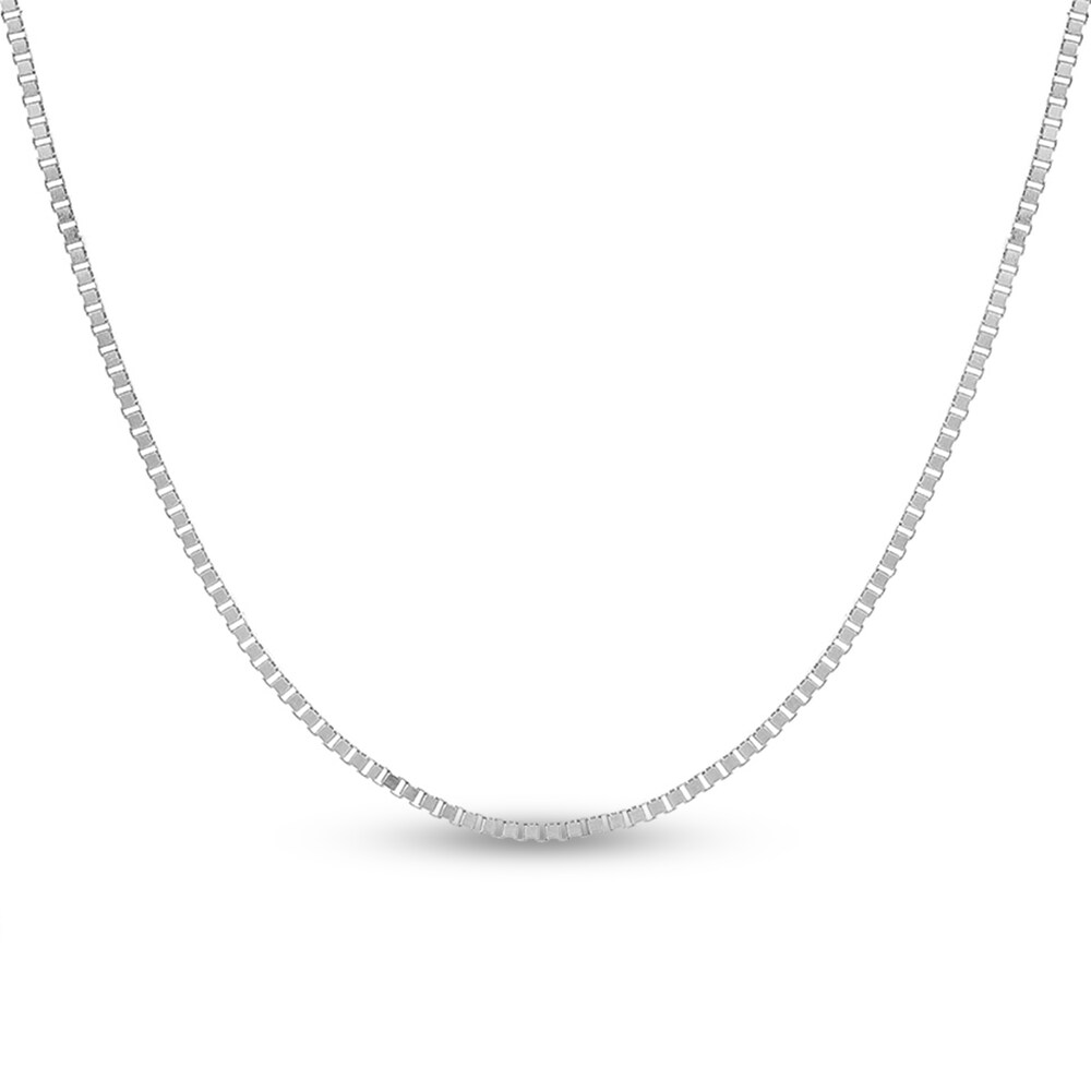 Box Chain Necklace 14K White Gold 16" PXMT9qqG Box Chain Necklace 14K White Gold 16" PXMT9qqG