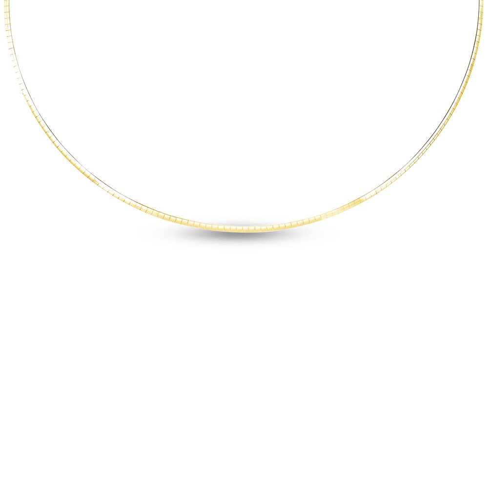 Omega Chain Necklace 14K Yellow Gold 16\" PkcyRfyy Omega Chain Necklace 14K Yellow Gold 16\" PkcyRfyy