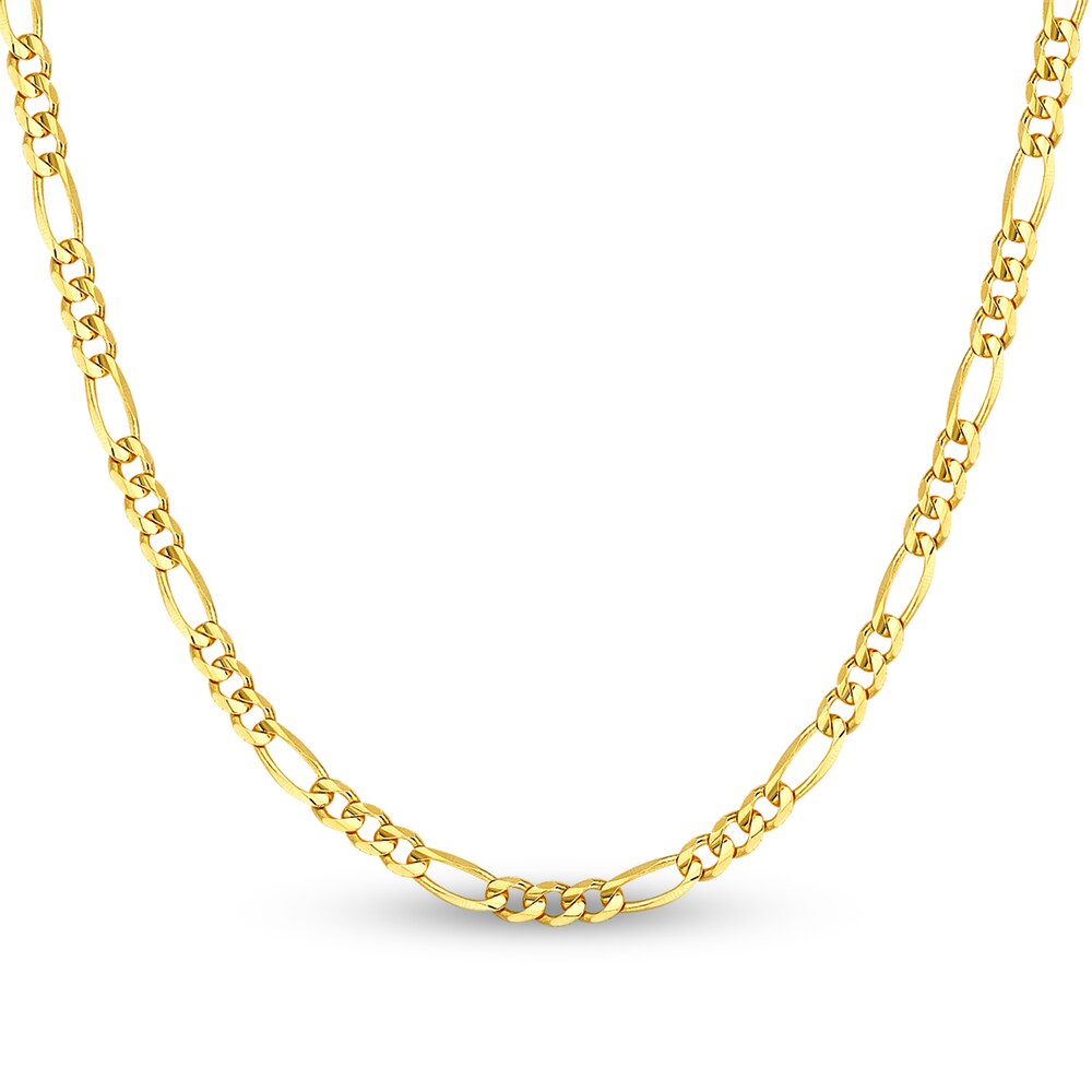 Figaro Chain Necklace 14K Yellow Gold 18" PmMHMWry Figaro Chain Necklace 14K Yellow Gold 18" PmMHMWry
