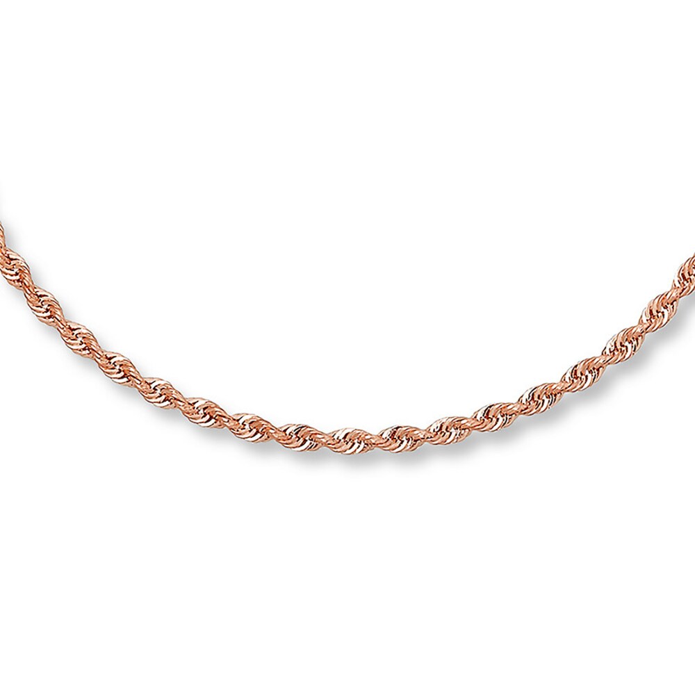 Rope Necklace 14K Rose Gold 16 Length Q1cQk7NX Rope Necklace 14K Rose Gold 16 Length Q1cQk7NX
