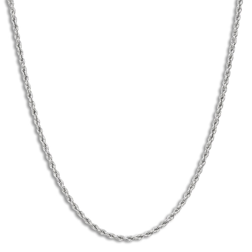 Rope Necklace 14K White Gold 18 Length Q4ZQdk9Z Rope Necklace 14K White Gold 18 Length Q4ZQdk9Z