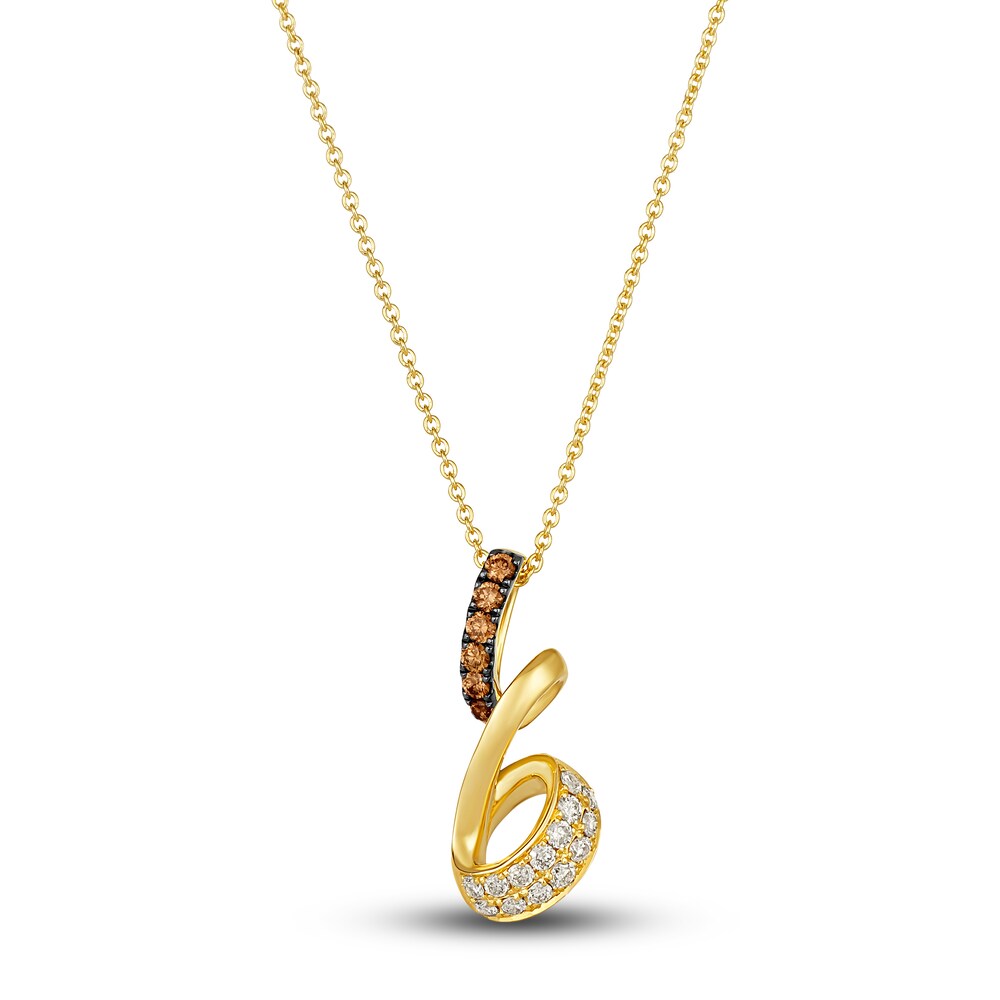 Le Vian Diamond Pendant Necklace 1/4 ct tw Round 14K Honey Gold 19" QT1kOru6 Le Vian Diamond Pendant Necklace 1/4 ct tw Round 14K Honey Gold 19" QT1kOru6
