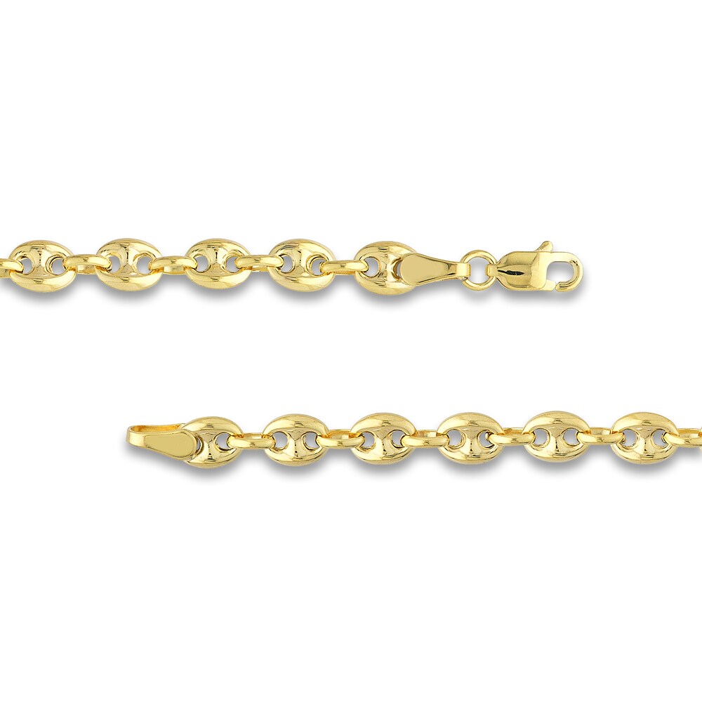 Puffy Mariner Link Necklace 14K Yellow Gold Qlvs7vxw Puffy Mariner Link Necklace 14K Yellow Gold Qlvs7vxw