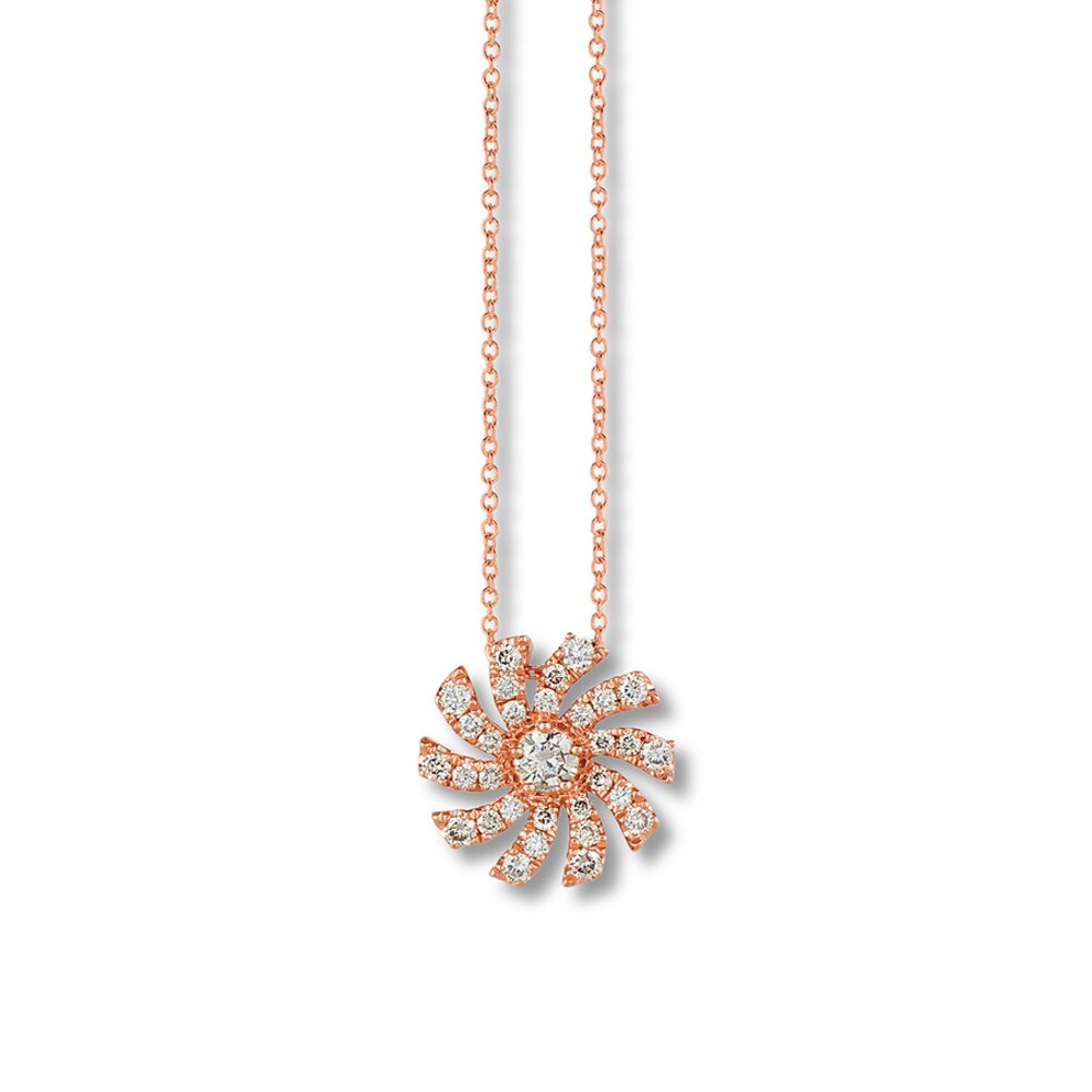 Le Vian Diamond Necklace 1/2 carat tw 14K Strawberry Gold R1Mkx3pX Le Vian Diamond Necklace 1/2 carat tw 14K Strawberry Gold R1Mkx3pX