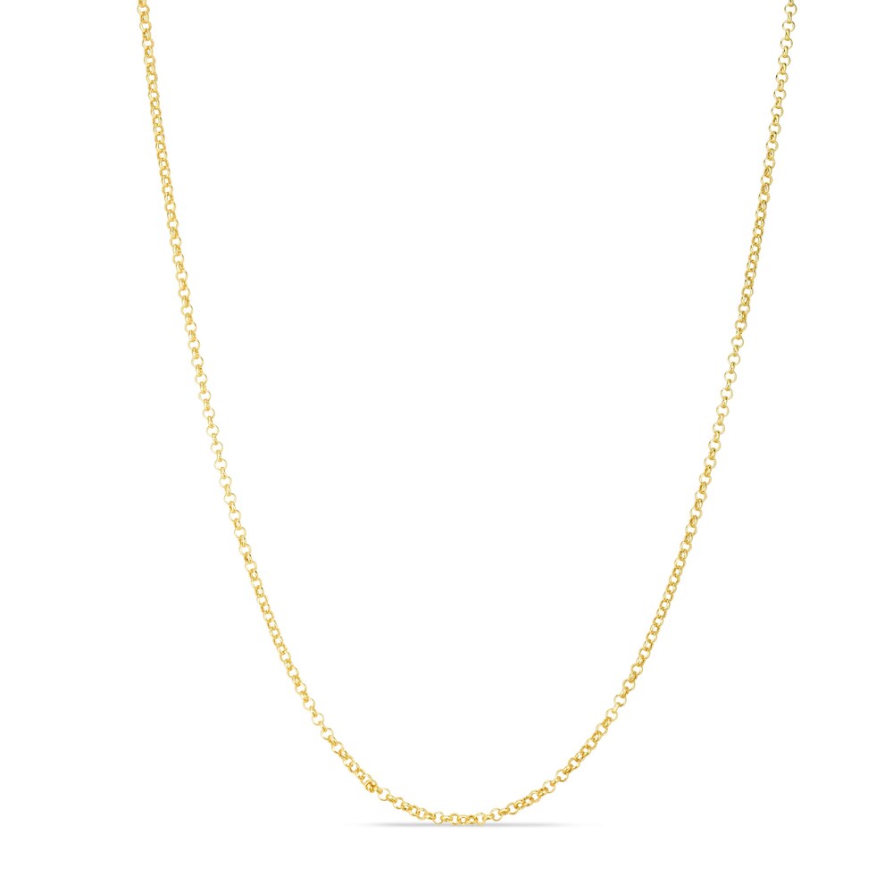 Rolo Chain Necklace 14K Yellow Gold 18" RC2f47K9 Rolo Chain Necklace 14K Yellow Gold 18" RC2f47K9