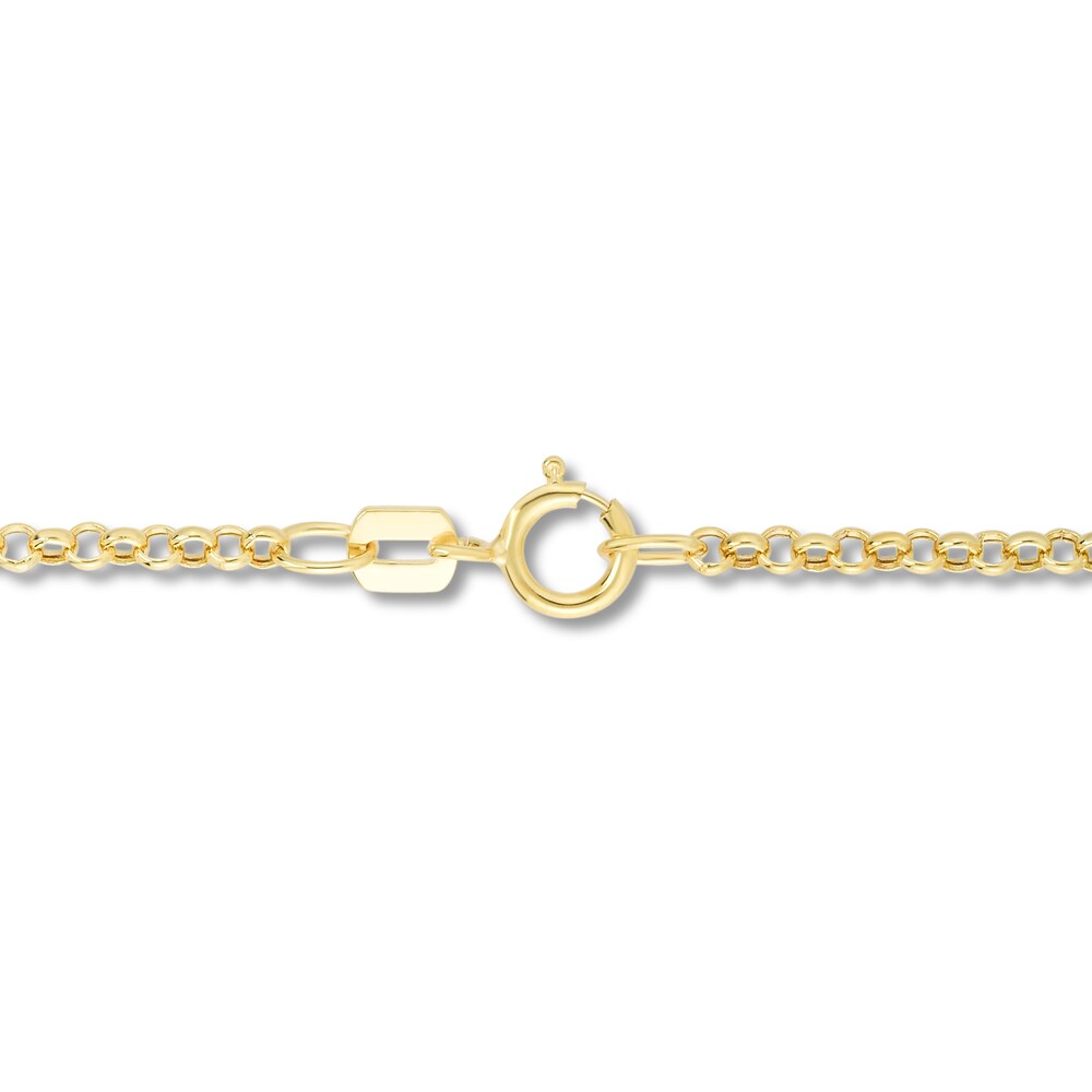 Rolo Chain Necklace 14K Yellow Gold 18\" RC2f47K9 Rolo Chain Necklace 14K Yellow Gold 18\" RC2f47K9