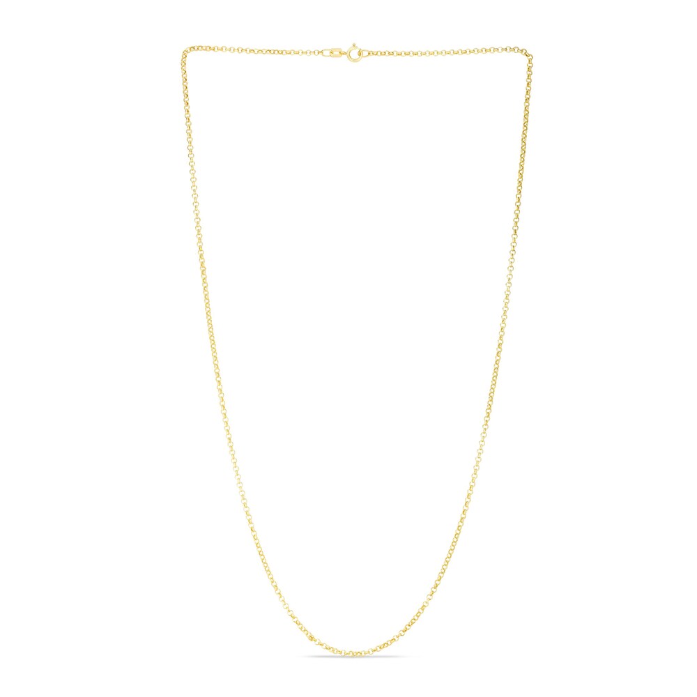 Rolo Chain Necklace 14K Yellow Gold 18\" RC2f47K9 Rolo Chain Necklace 14K Yellow Gold 18\" RC2f47K9