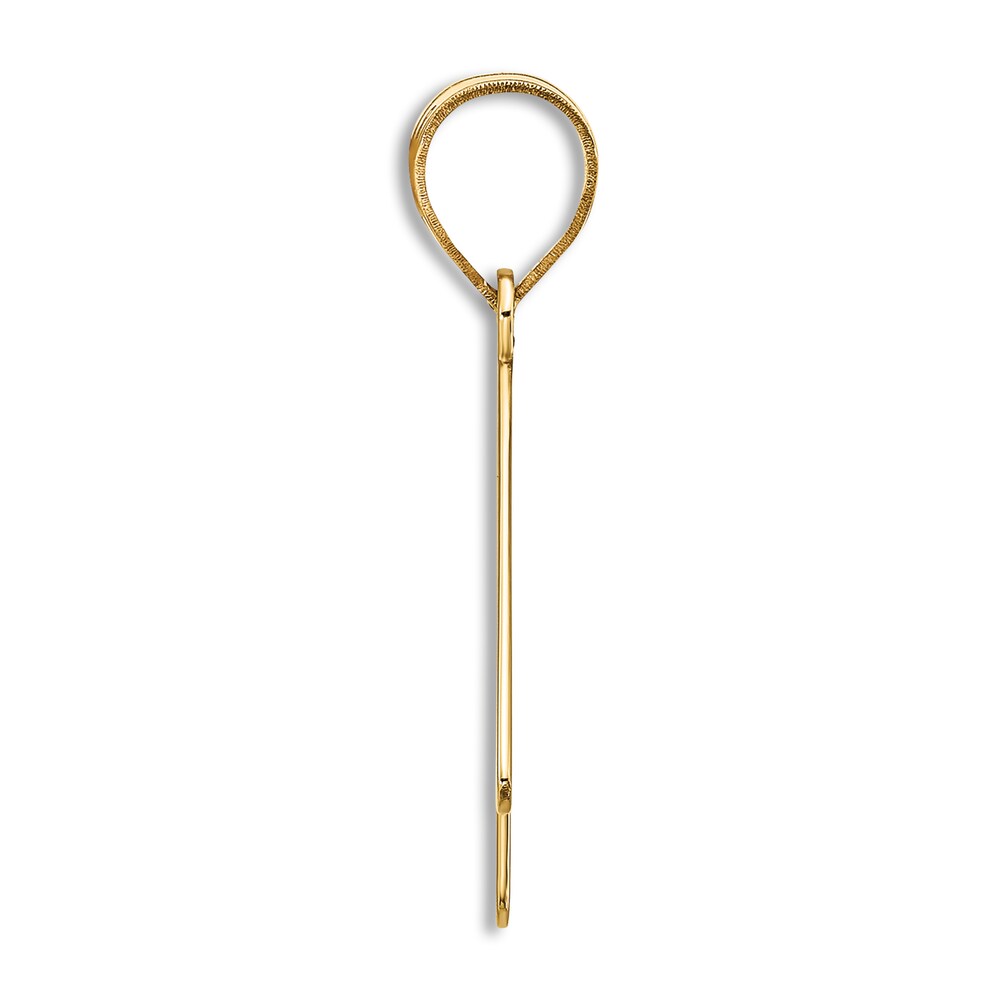 Initial K Charm 14K Yellow Gold 18\" SK3KyGpw Initial K Charm 14K Yellow Gold 18\" SK3KyGpw