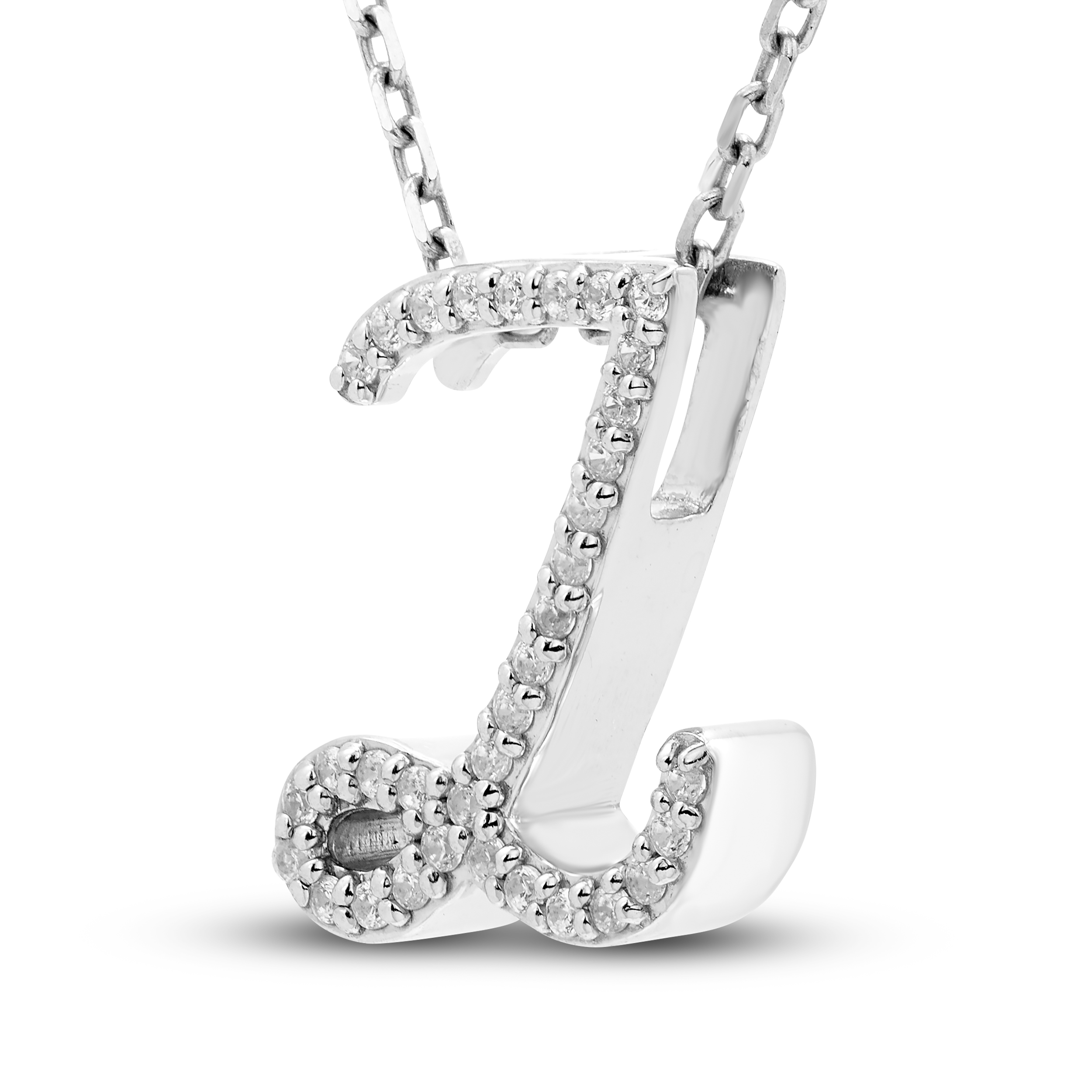 Diamond Initial Z Pendant Necklace 1/10 ct tw Round 10K White Gold SOrBv61S Diamond Initial Z Pendant Necklace 1/10 ct tw Round 10K White Gold SOrBv61S