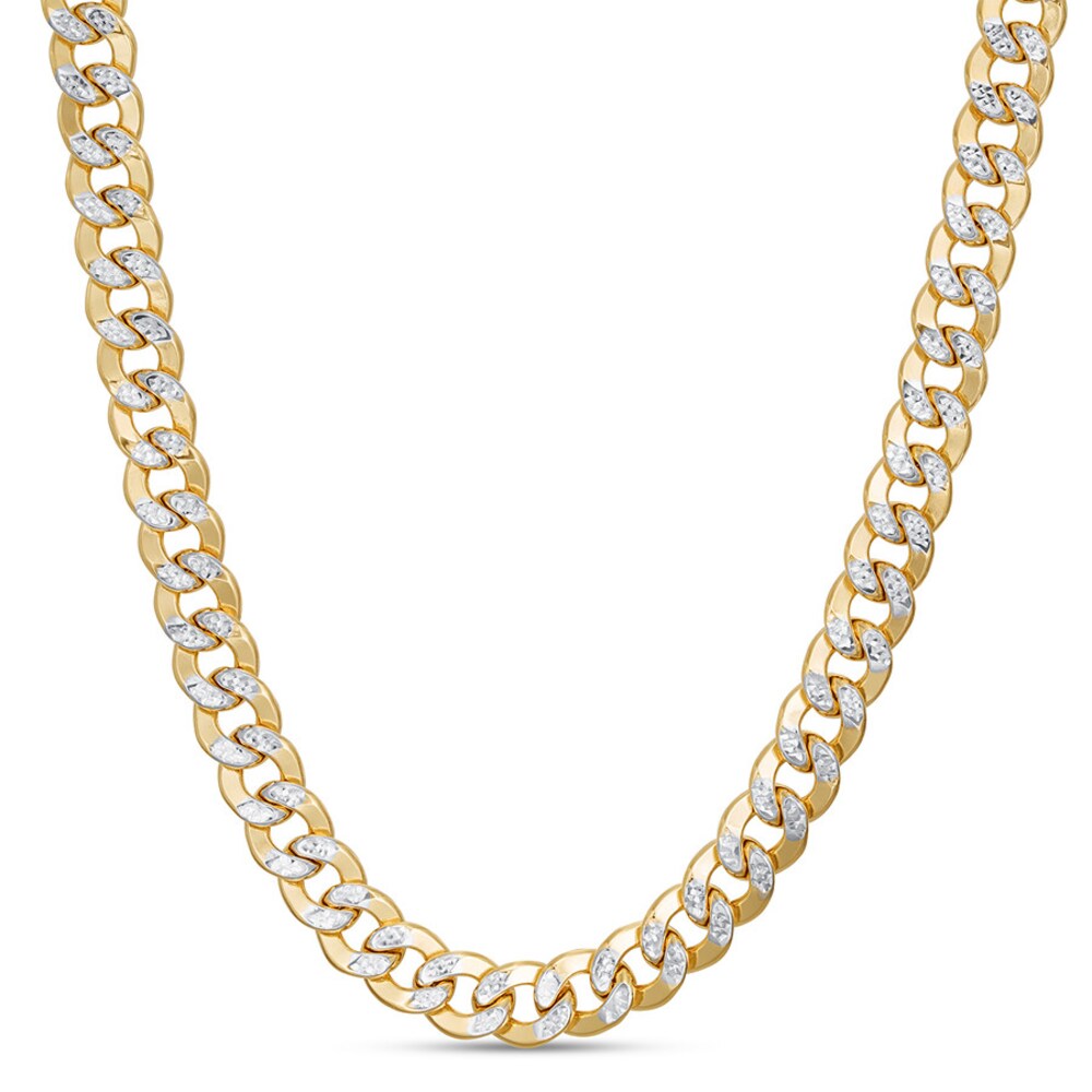 Curb Chain Necklace 10K Two-Tone Gold SkoTUQbS Curb Chain Necklace 10K Two-Tone Gold SkoTUQbS