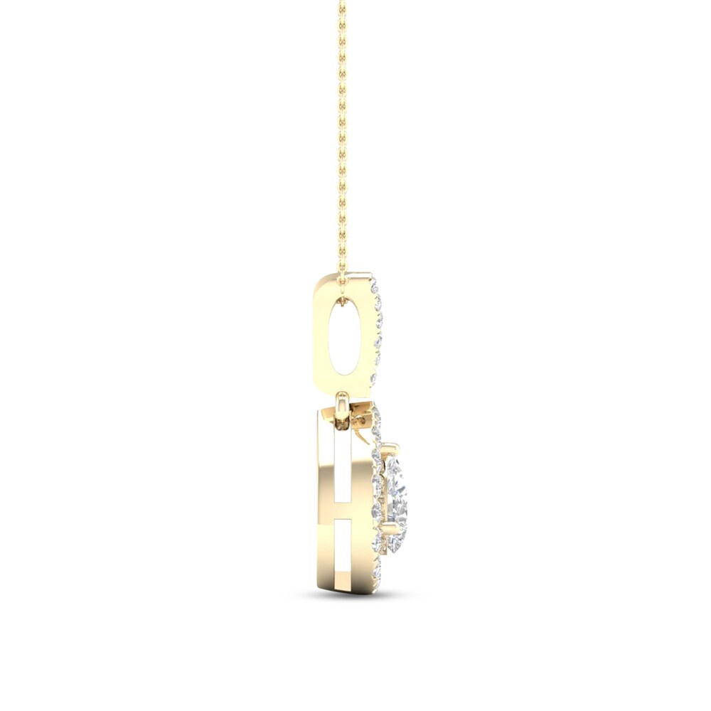 Diamond Necklace 1/4 ct tw Round 10K Yellow Gold SyKhNdms Diamond Necklace 1/4 ct tw Round 10K Yellow Gold SyKhNdms