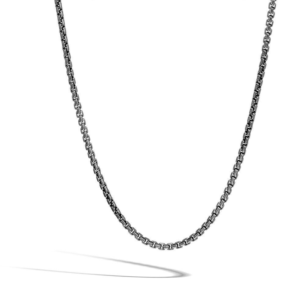 John Hardy Box Chain Necklace Black Rhodium/Sterling Silver 24" TEC9xzXk John Hardy Box Chain Necklace Black Rhodium/Sterling Silver 24" TEC9xzXk