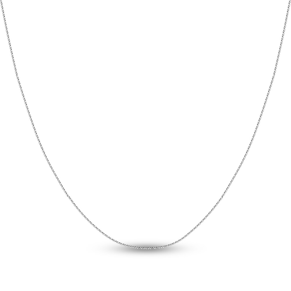 Square Wheat Chain Necklace 14K White Gold 20" TRBduiTH Square Wheat Chain Necklace 14K White Gold 20" TRBduiTH