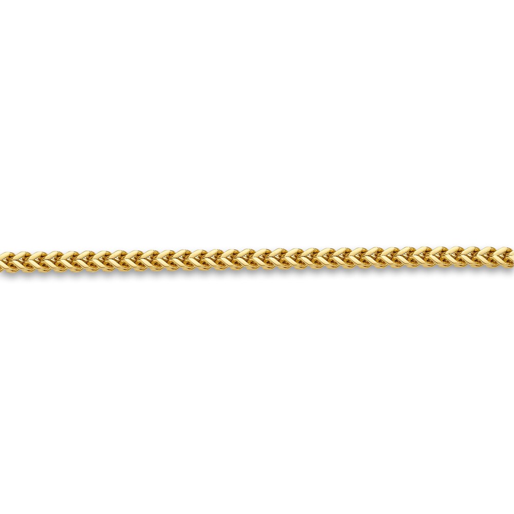 Men\'s Foxtail Chain Gold Ion-Plated Stainless Steel 2.5mm 24\" Tgaj5kYq