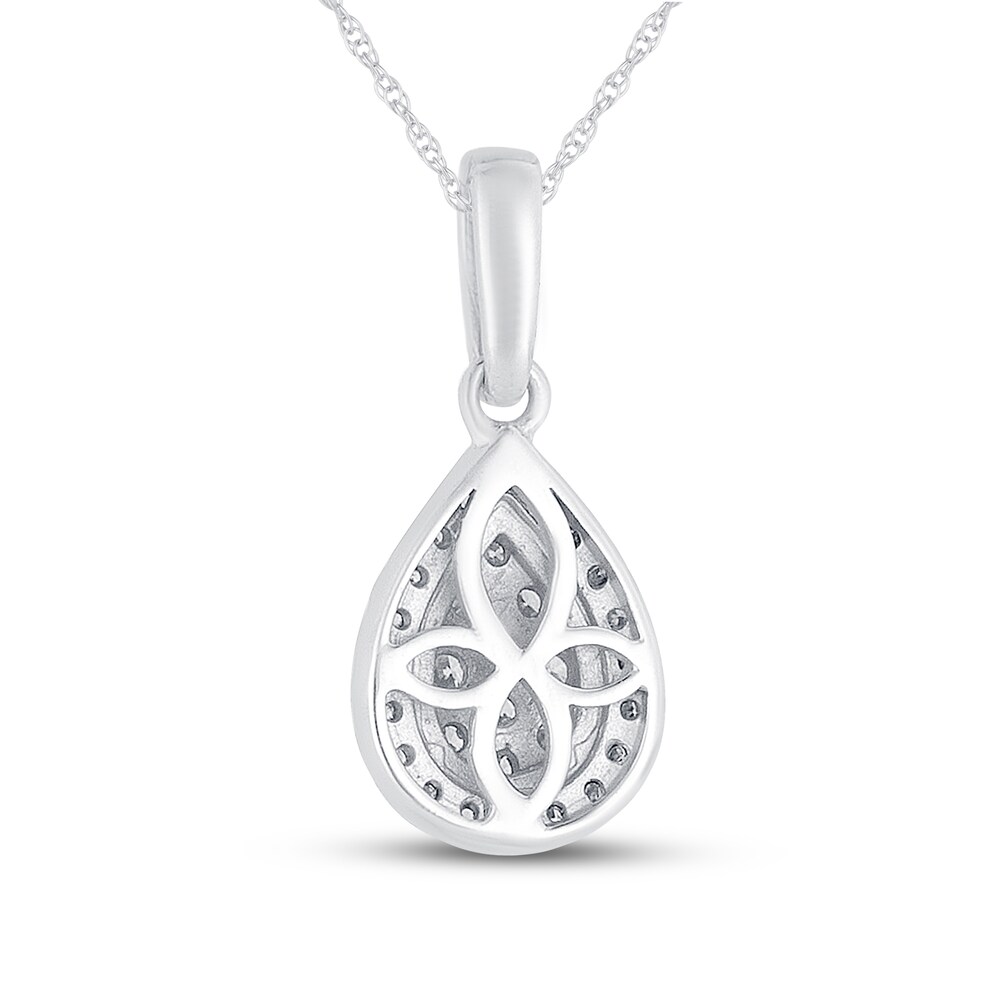 Diamond Necklace 1/4 ct tw Round 10K White Gold Th4Q68xi Diamond Necklace 1/4 ct tw Round 10K White Gold Th4Q68xi