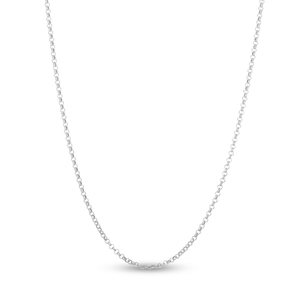 Rolo Chain Necklace 14K White Gold 24" UBYc1dvs Rolo Chain Necklace 14K White Gold 24" UBYc1dvs