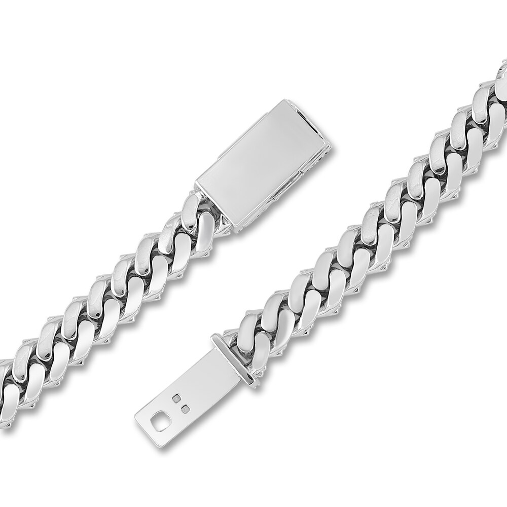 Men\'s Diamond Cuban Link Chain 19 ct tw Round Necklace 10K White Gold 22\" UELj1N6a Men\'s Diamond Cuban Link Chain 19 ct tw Round Necklace 10K White Gold 22\" UELj1N6a