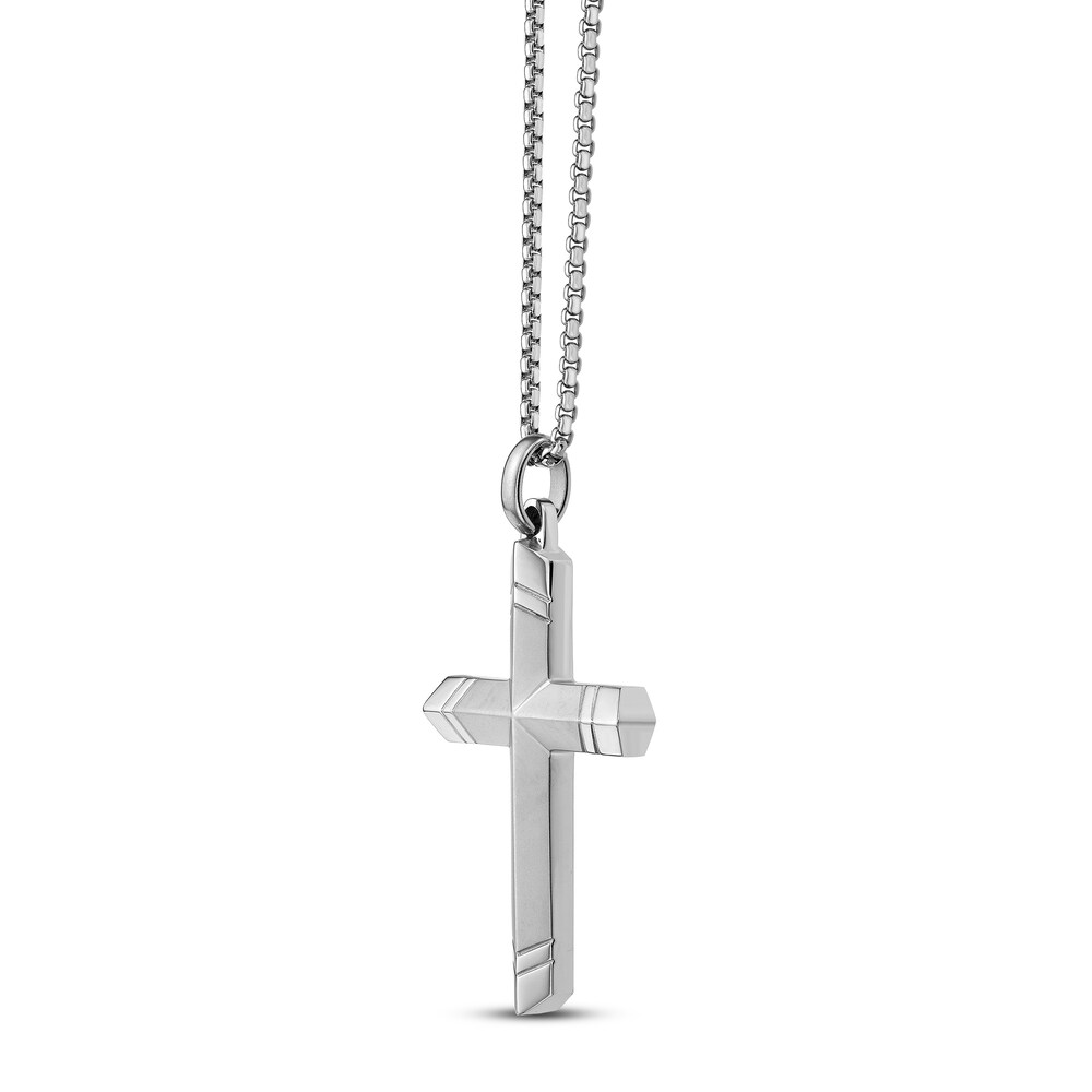 Cross Necklace Stainless Steel 24\" UPIKSZHd Cross Necklace Stainless Steel 24\" UPIKSZHd