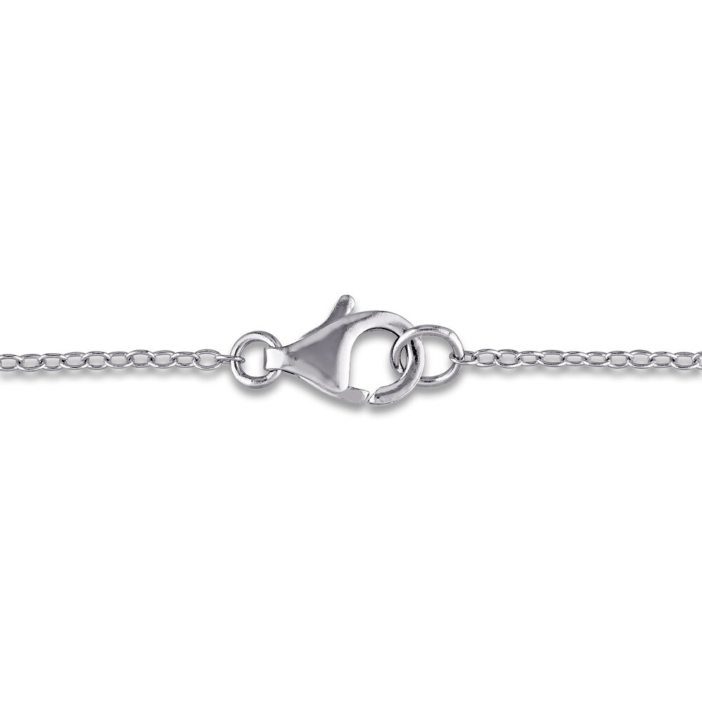 Black Diamond Bead Necklace 1 ct tw Round Sterling Silver 18\" UU8bQB9b Black Diamond Bead Necklace 1 ct tw Round Sterling Silver 18\" UU8bQB9b