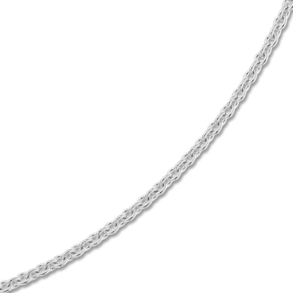Cable Chain Necklace 18K White Gold 18\" UqYghfSJ Cable Chain Necklace 18K White Gold 18\" UqYghfSJ