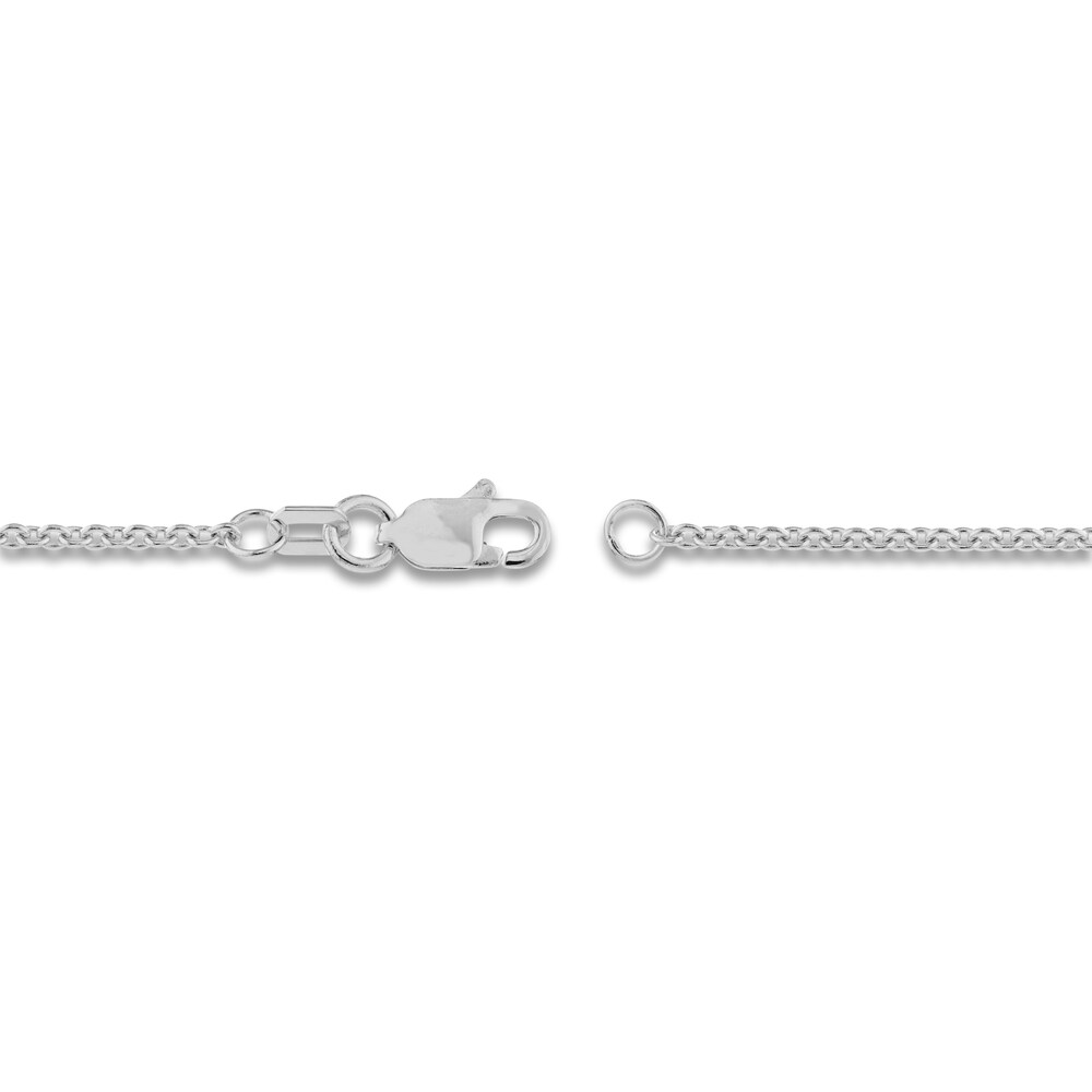 Cable Chain Necklace 18K White Gold 18\" UqYghfSJ Cable Chain Necklace 18K White Gold 18\" UqYghfSJ